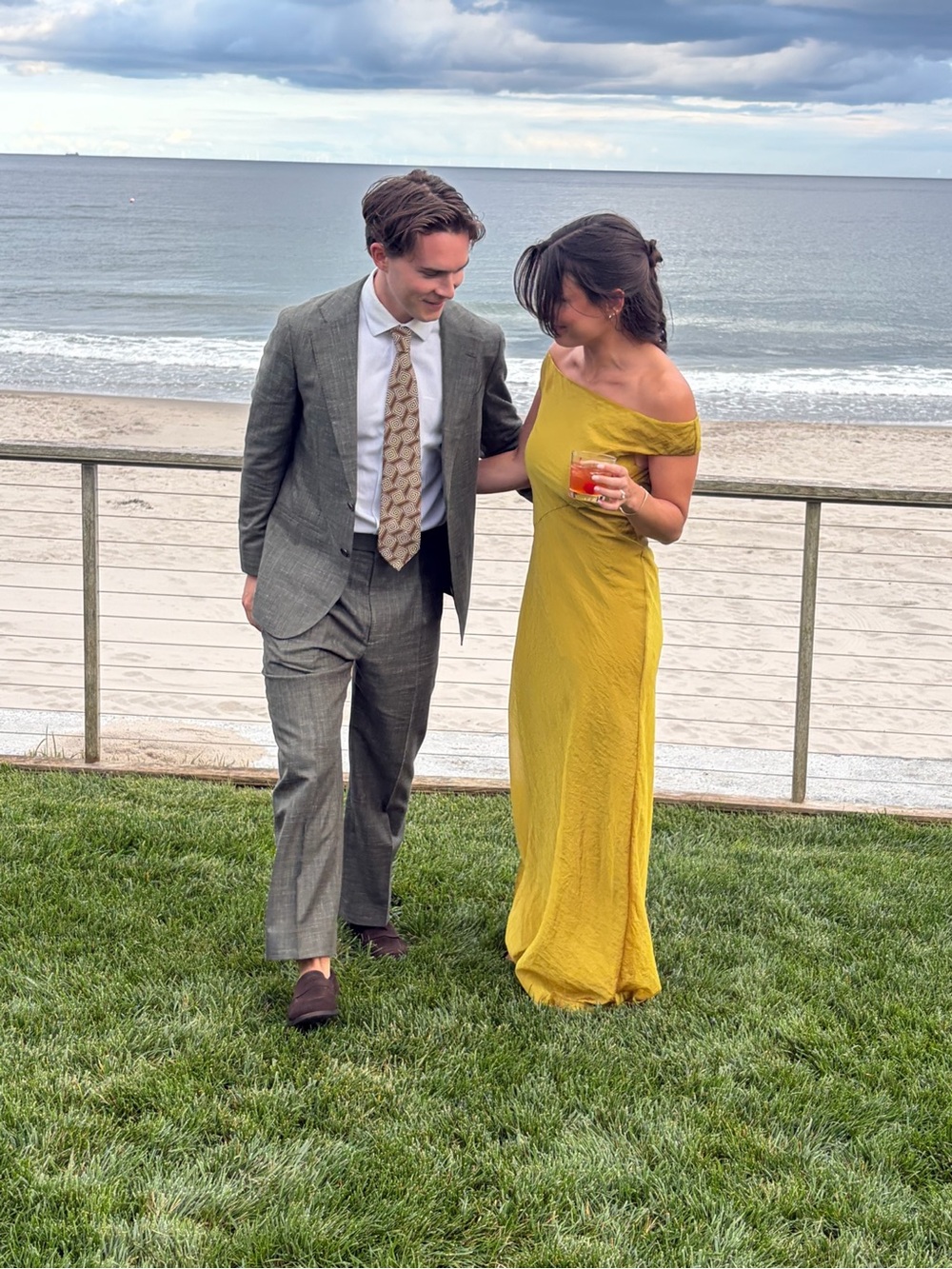 STAUD Off-Shoulder Cheyenne Dress Chartreuse/Mustard Yellow Strapless Gown - Picture 4 of 6